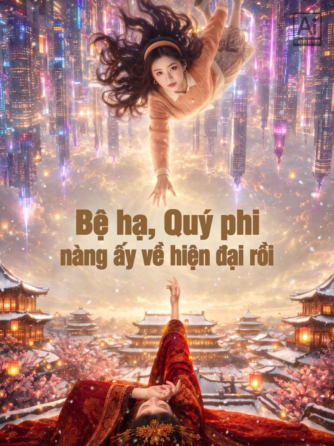 Poster phim ngắn Bệ hạ, Quý phi nàng ấy về hiện đại rồi