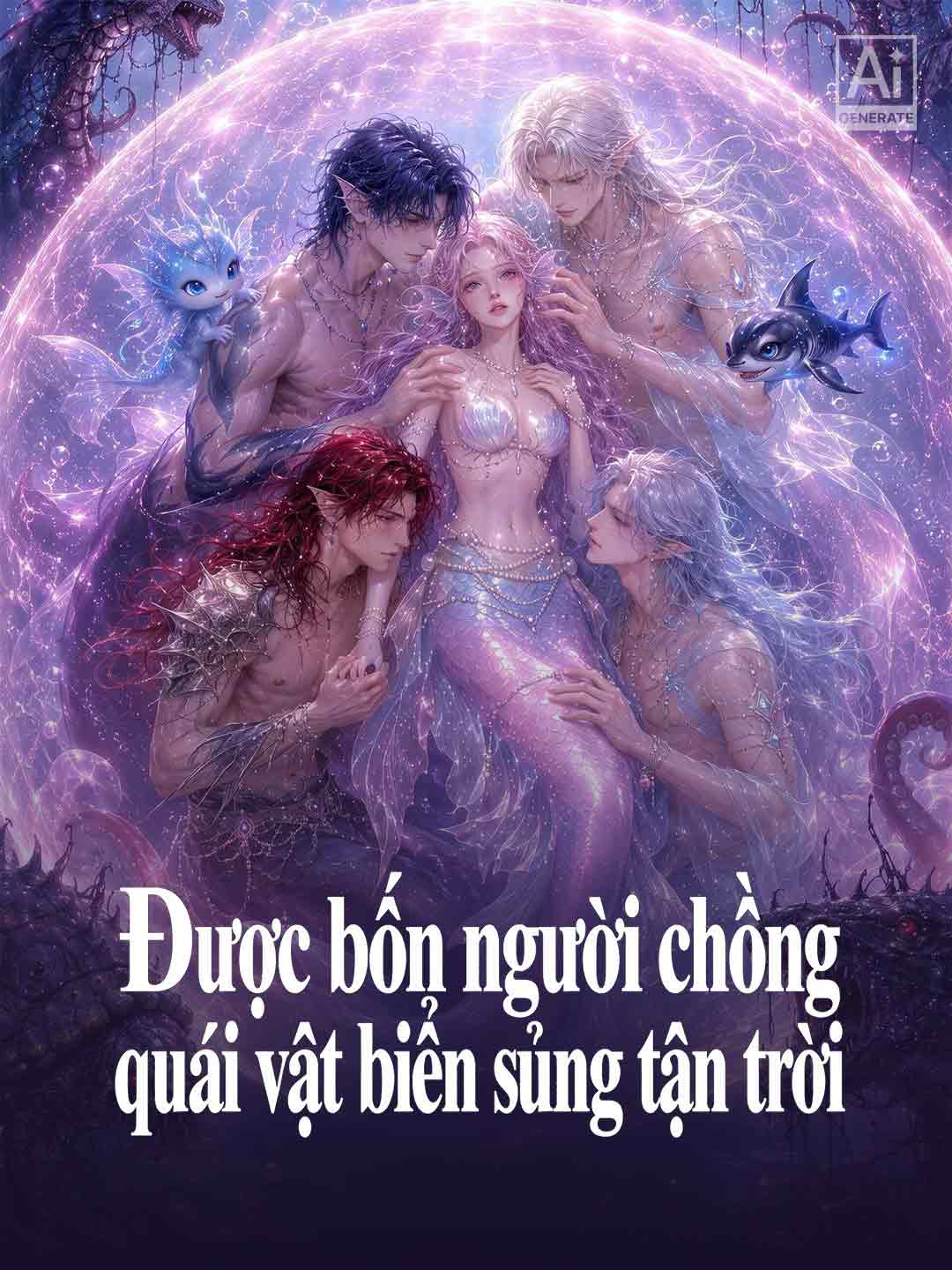 Poster phim ngắn Được bốn người chồng quái vật biển sủng tận trời