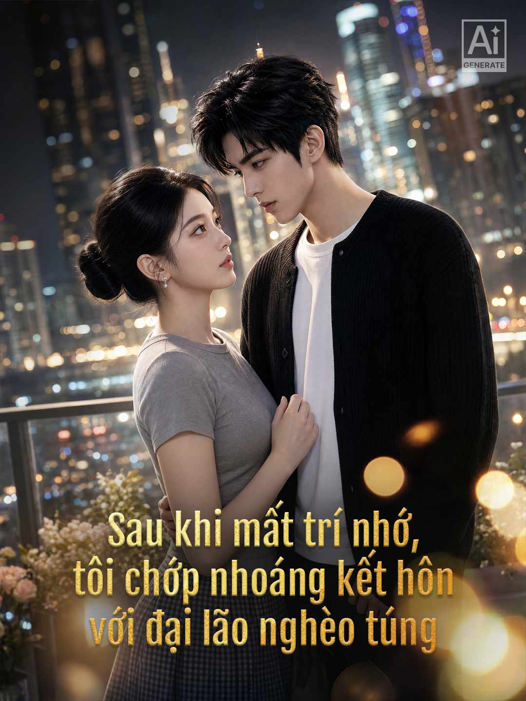 Poster phim ngắn Sau khi mất trí nhớ, tôi chớp nhoáng kết hôn với đại lão nghèo túng