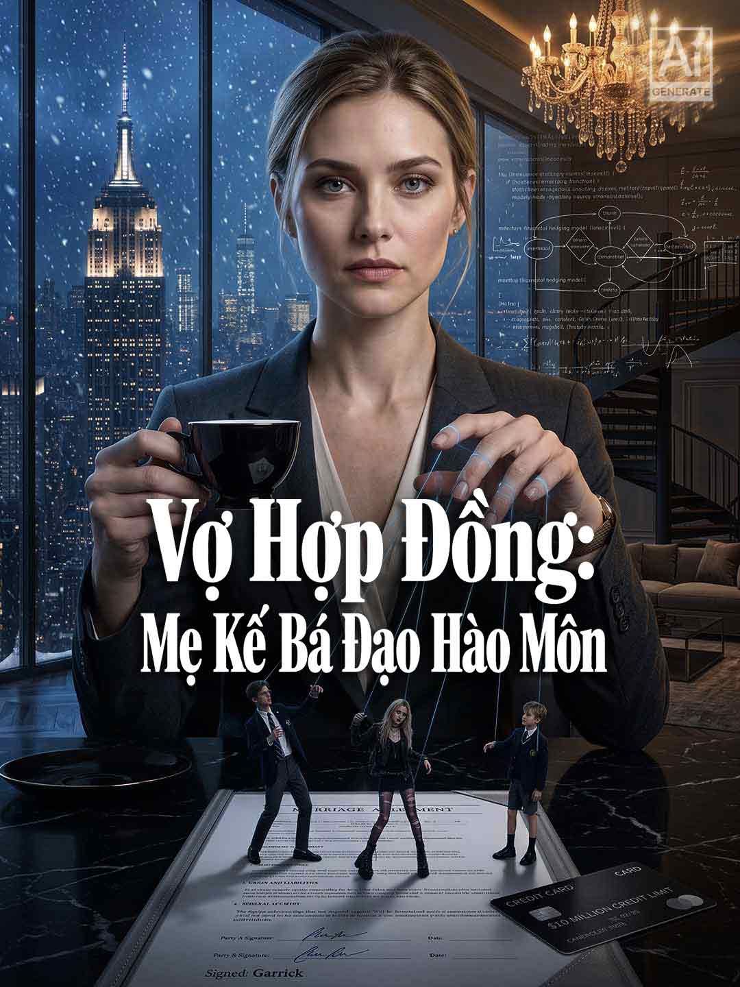 Poster phim ngắn Vợ Hợp Đồng: Mẹ Kế Bá Đạo Hào Môn